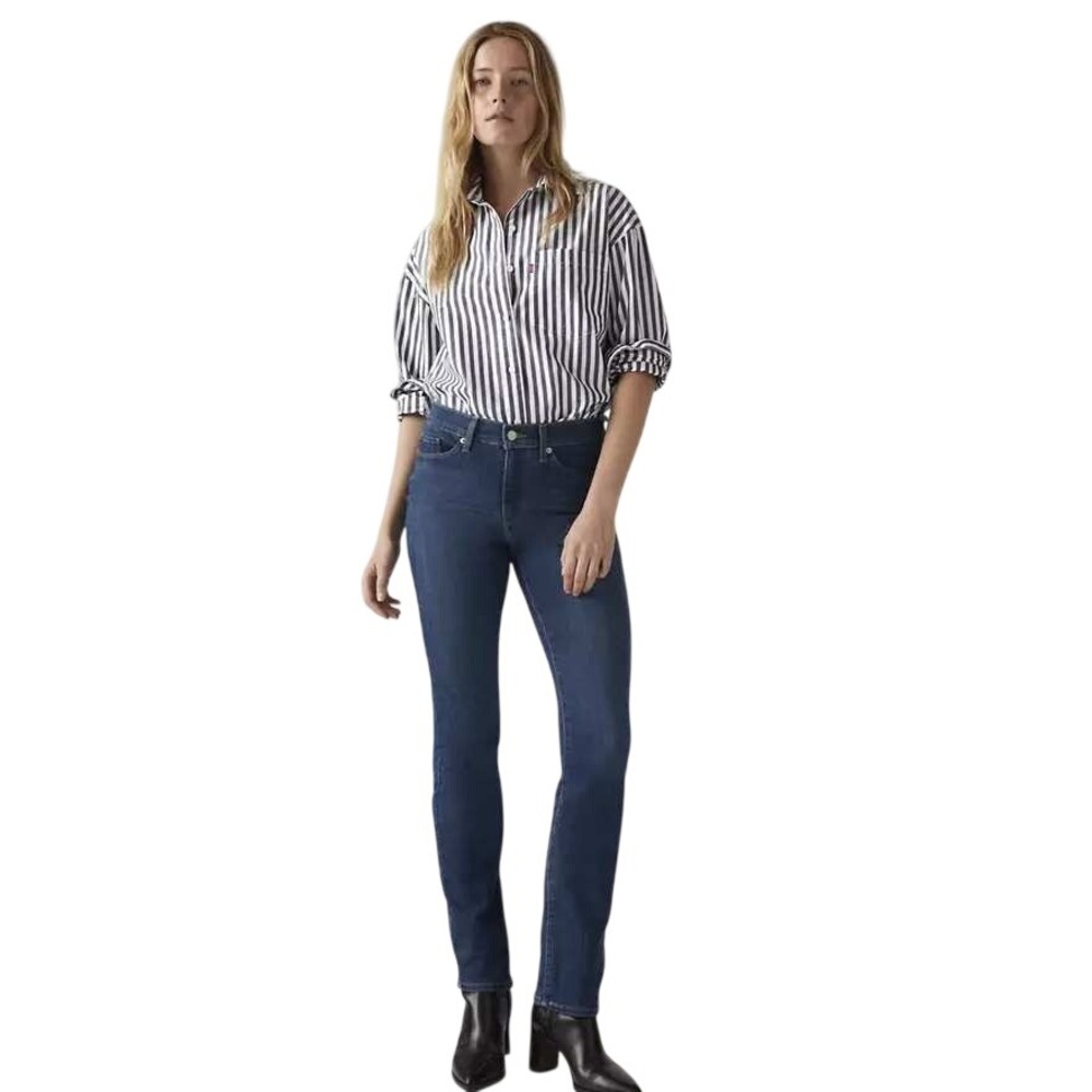 Levi's Women's Classic Straight Fit Old-School Mid Rise Denim Jeans‎ Blue Sz 20W